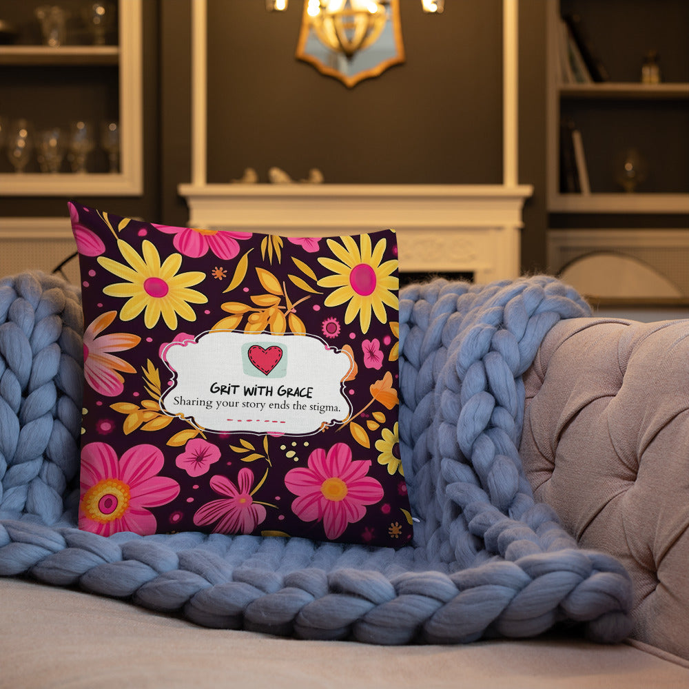 Floral Lover's Botanical Throw Pillow