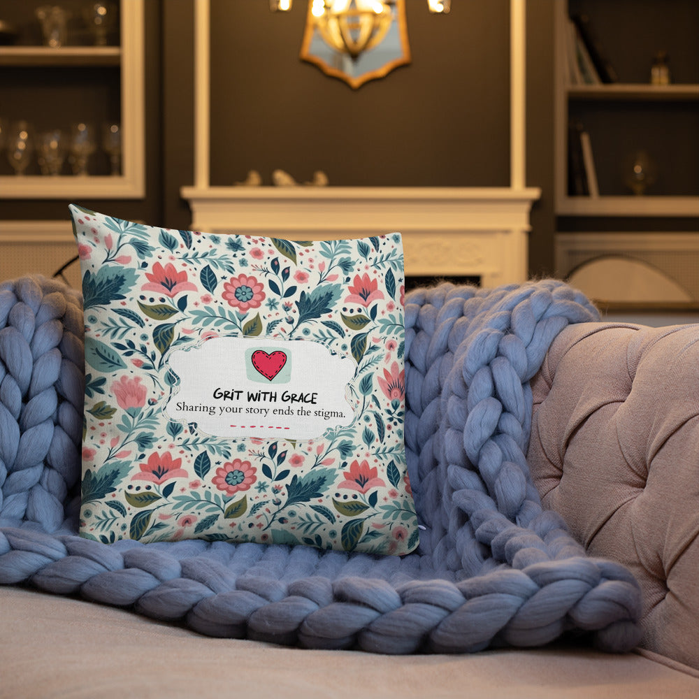Floral Lover's Botanical Throw Pillow