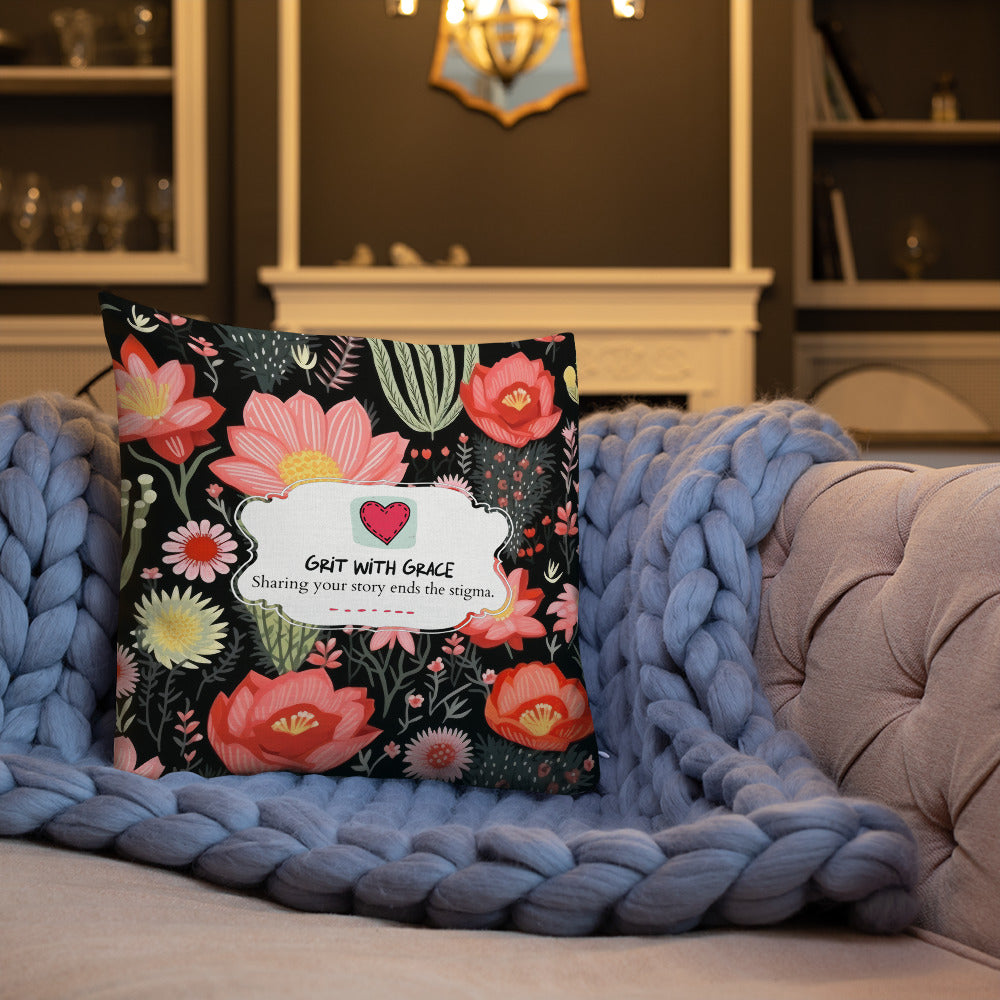 Floral Lover's Botanical Throw Pillow