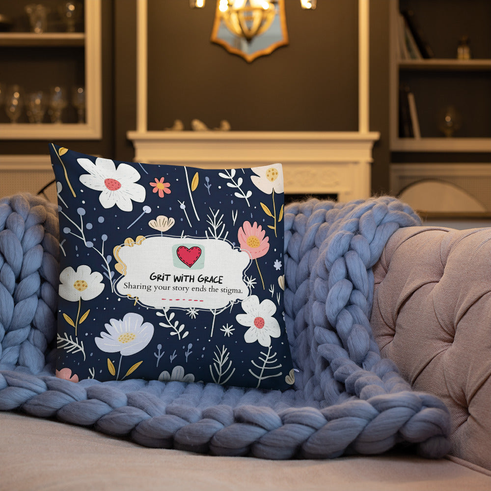 Floral Lover's Botanical Throw Pillow