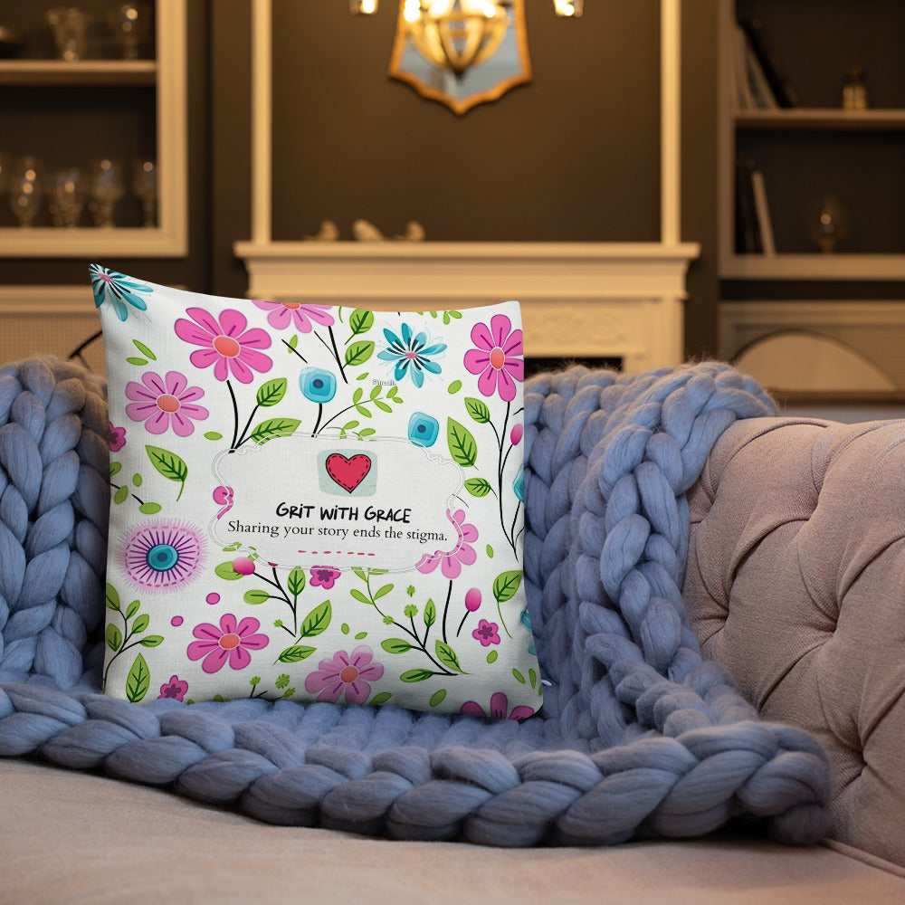 Floral Lover's Botanical Throw Pillow