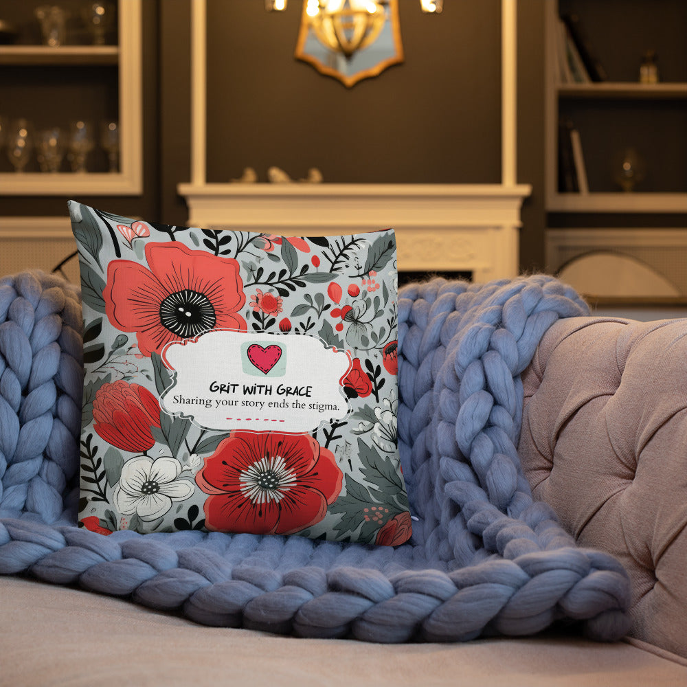 Floral Lover's Botanical Throw Pillow