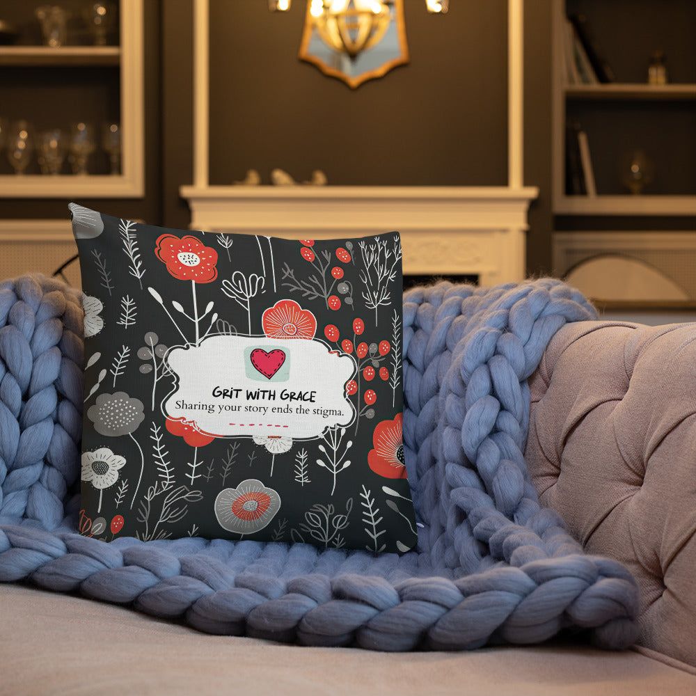 Floral Lover's Botanical Throw Pillow