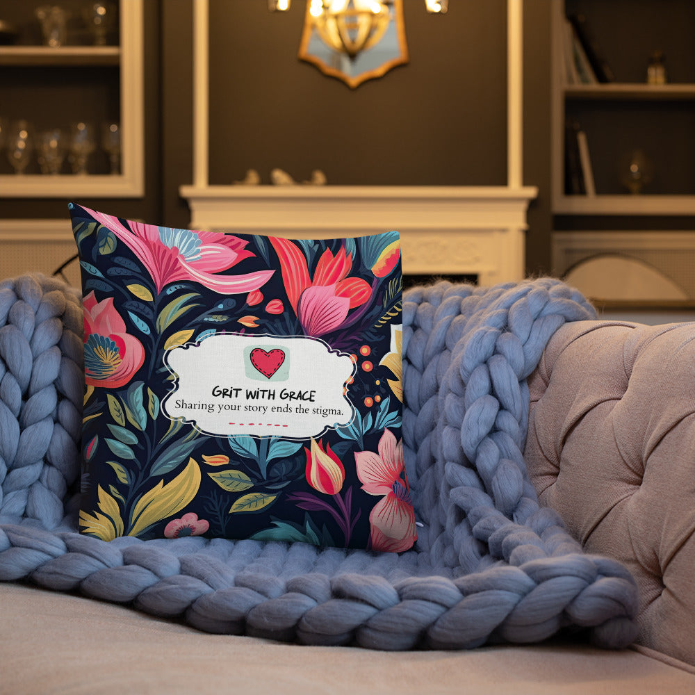 Floral Lover's Botanical Throw Pillow