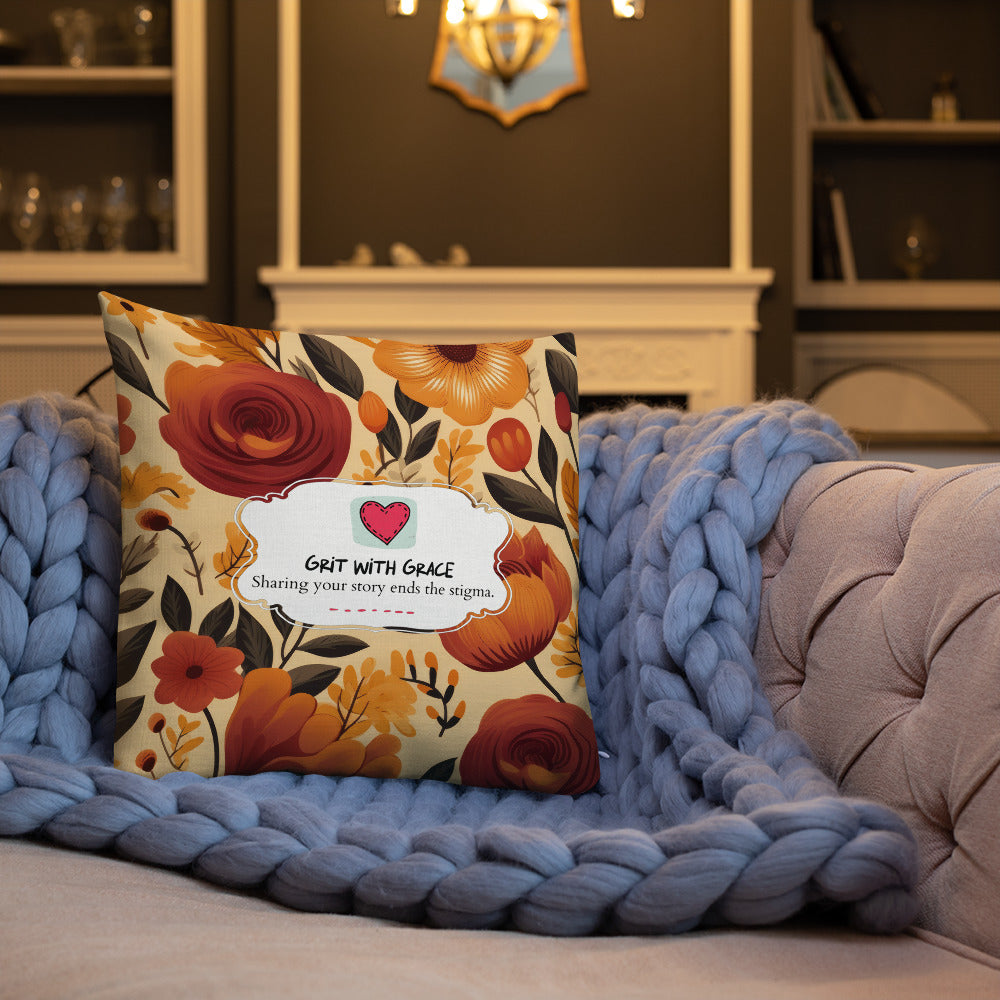 Floral Lover's Botanical Throw Pillow