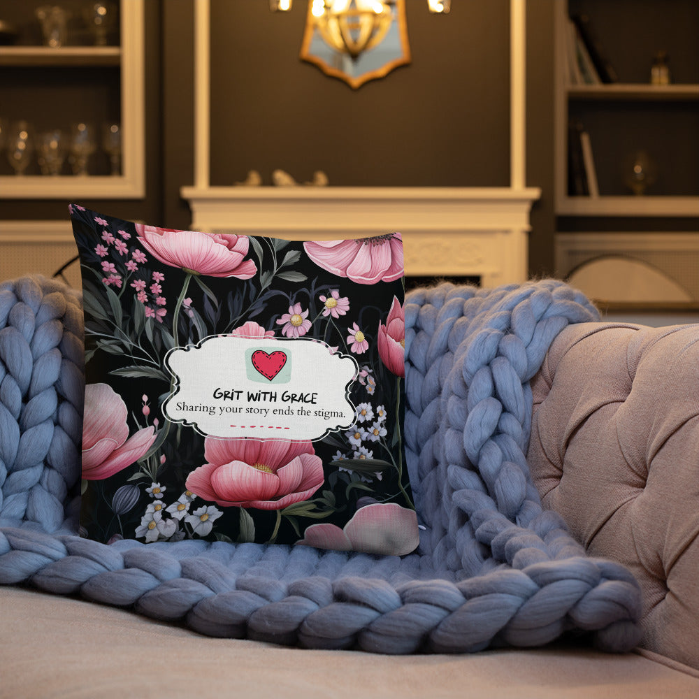 Floral Lover's Botanical Throw Pillow