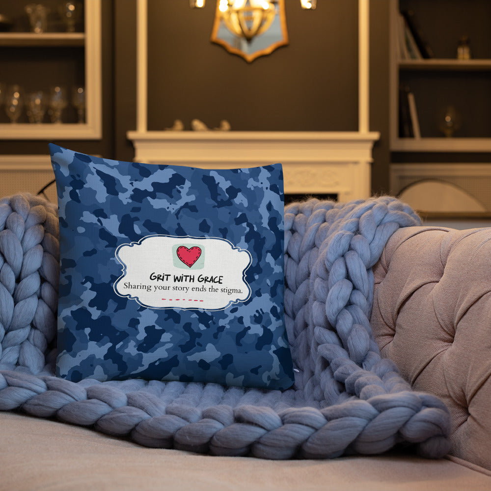 Army Enthusiast Camouflage Premium Throw Pillow