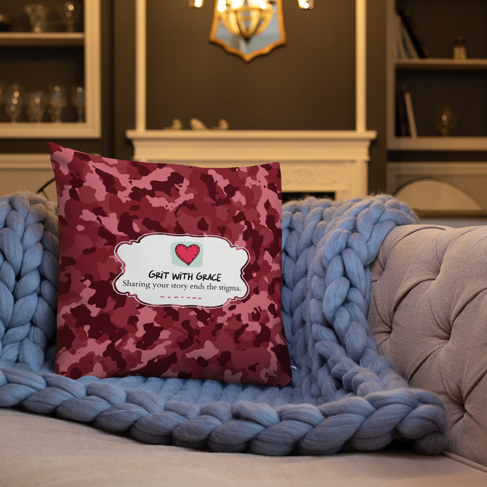 Army Enthusiast Camouflage Premium Throw Pillow