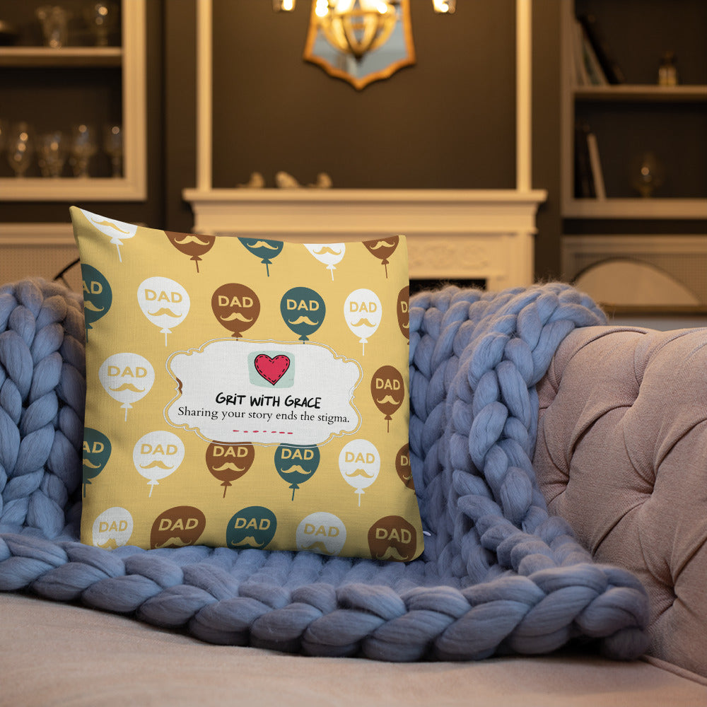 Cool Dad's Fashionably Decorative Throw Pillow