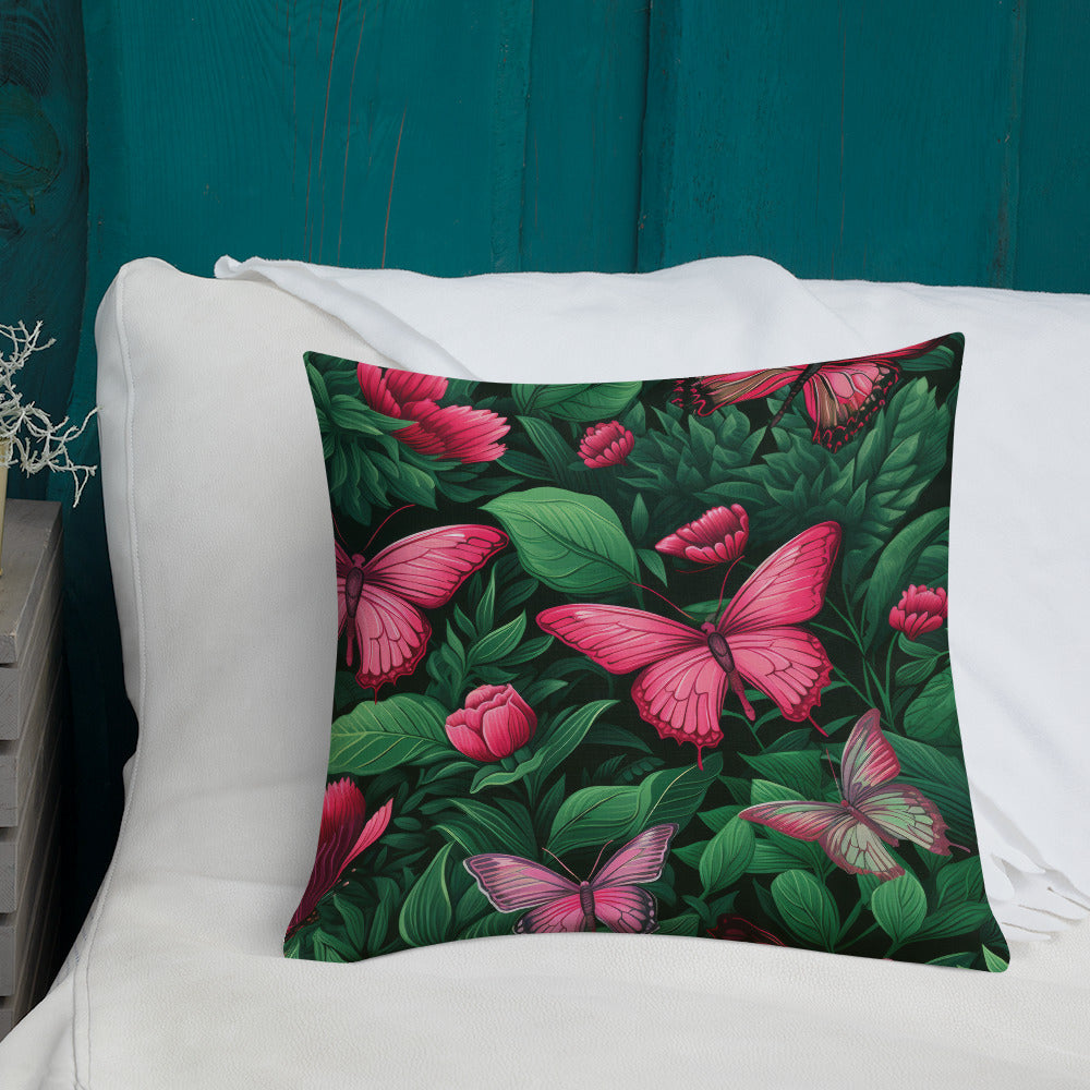 Butterfly Lover's Decorative Yet Comfortable Premium Pillow