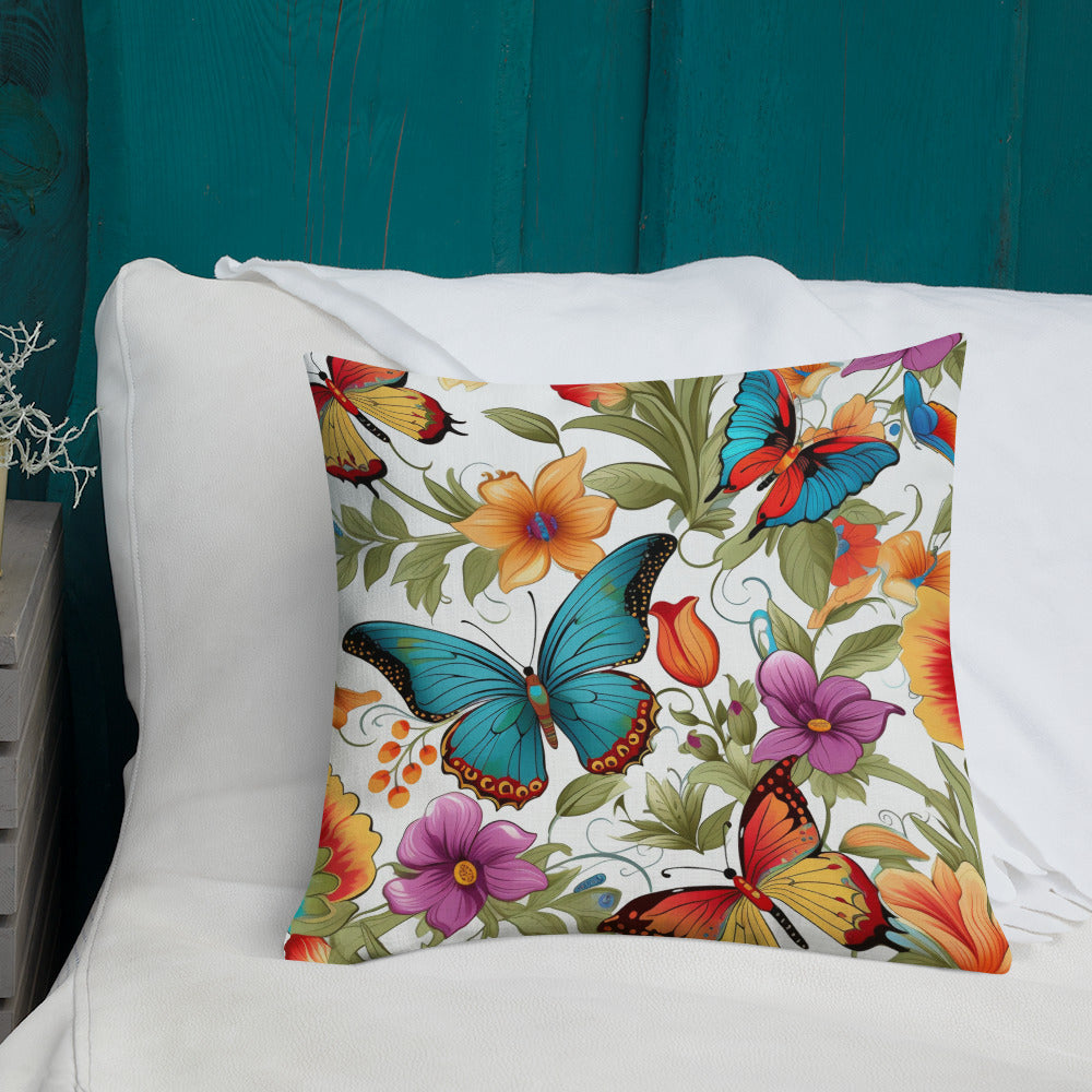 Butterfly Lover's Decorative Yet Comfortable Premium Pillow