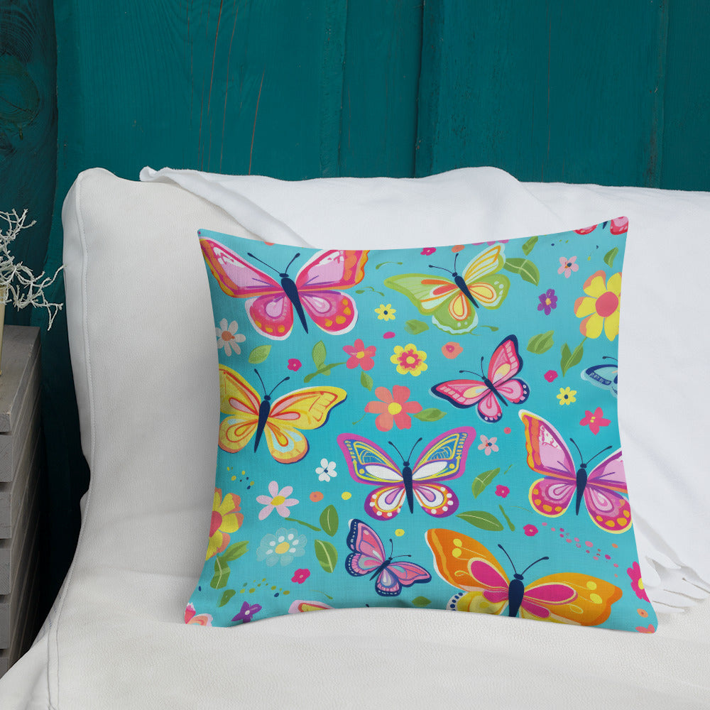 Butterfly Lover's Decorative Yet Comfortable Premium Pillow