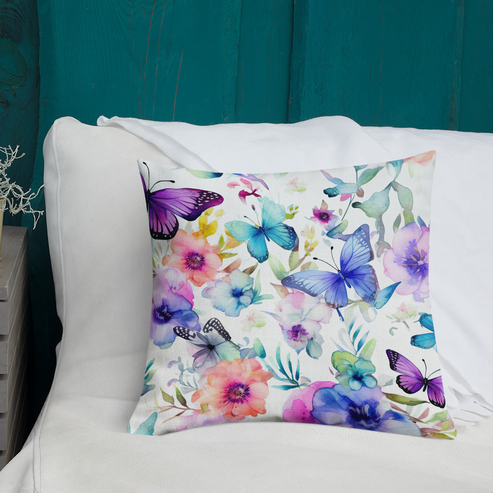 Butterfly Lover's Decorative Yet Comfortable Premium Pillow