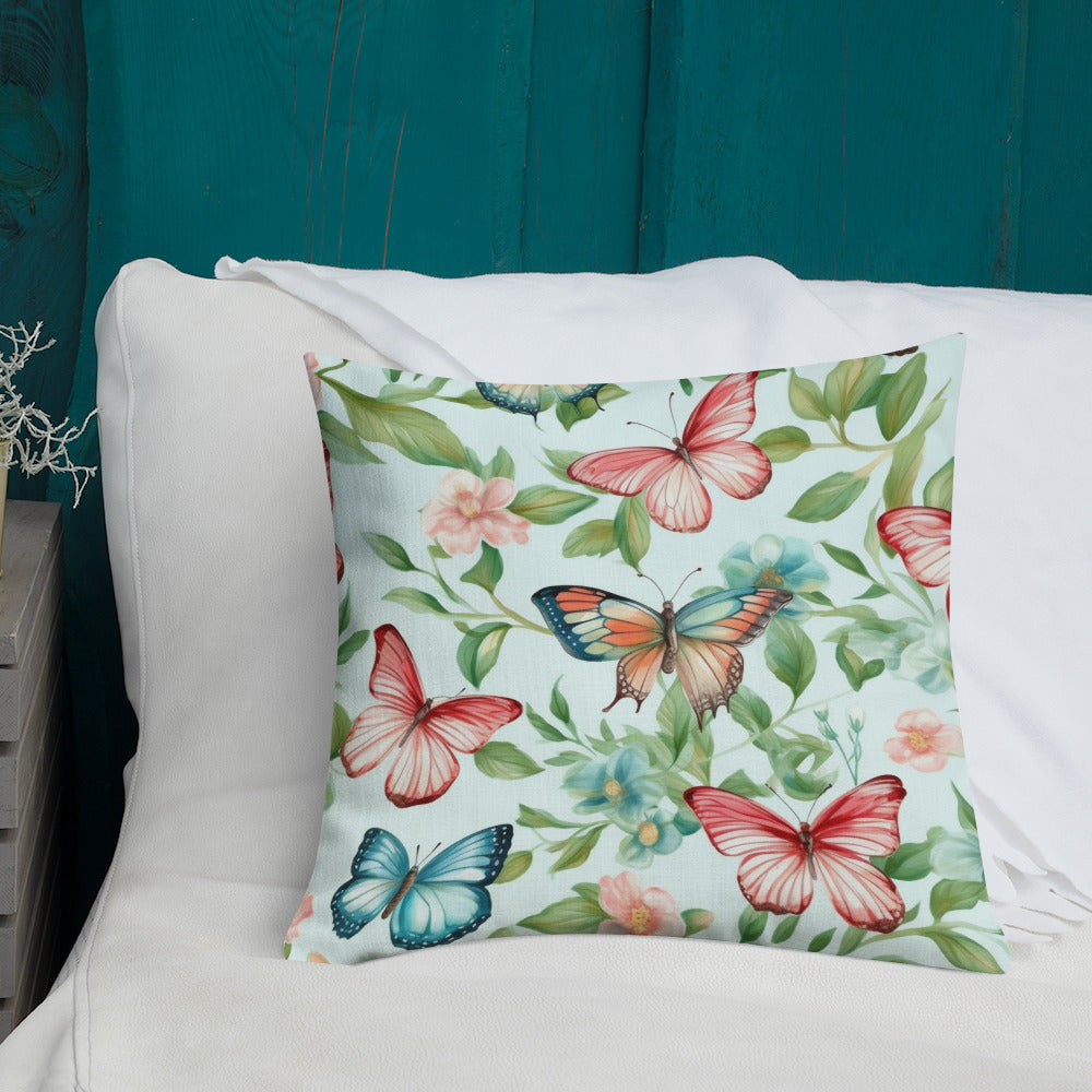 Butterfly Lover's Decorative Yet Comfortable Premium Pillow