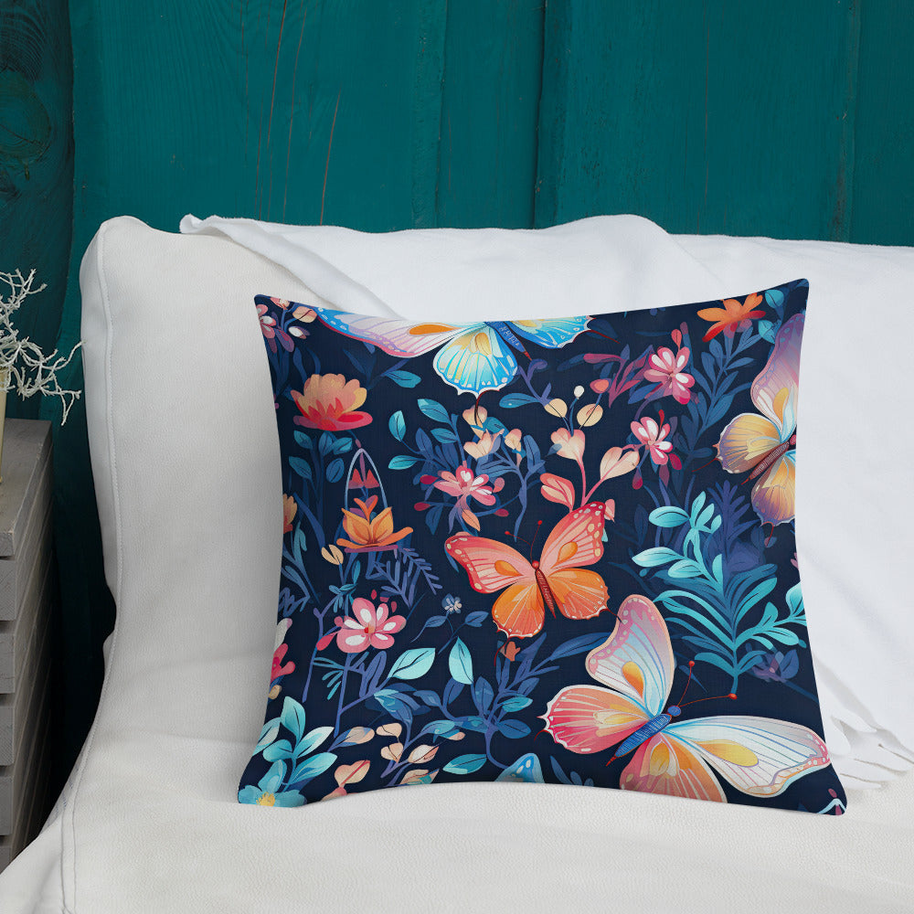 Butterfly Lover's Decorative Yet Comfortable Premium Pillow