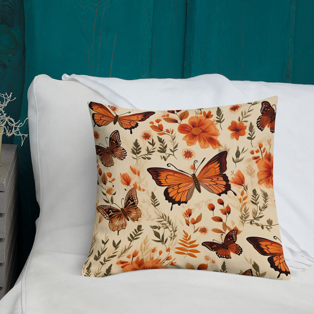 Butterfly Lover's Decorative Yet Comfortable Premium Pillow