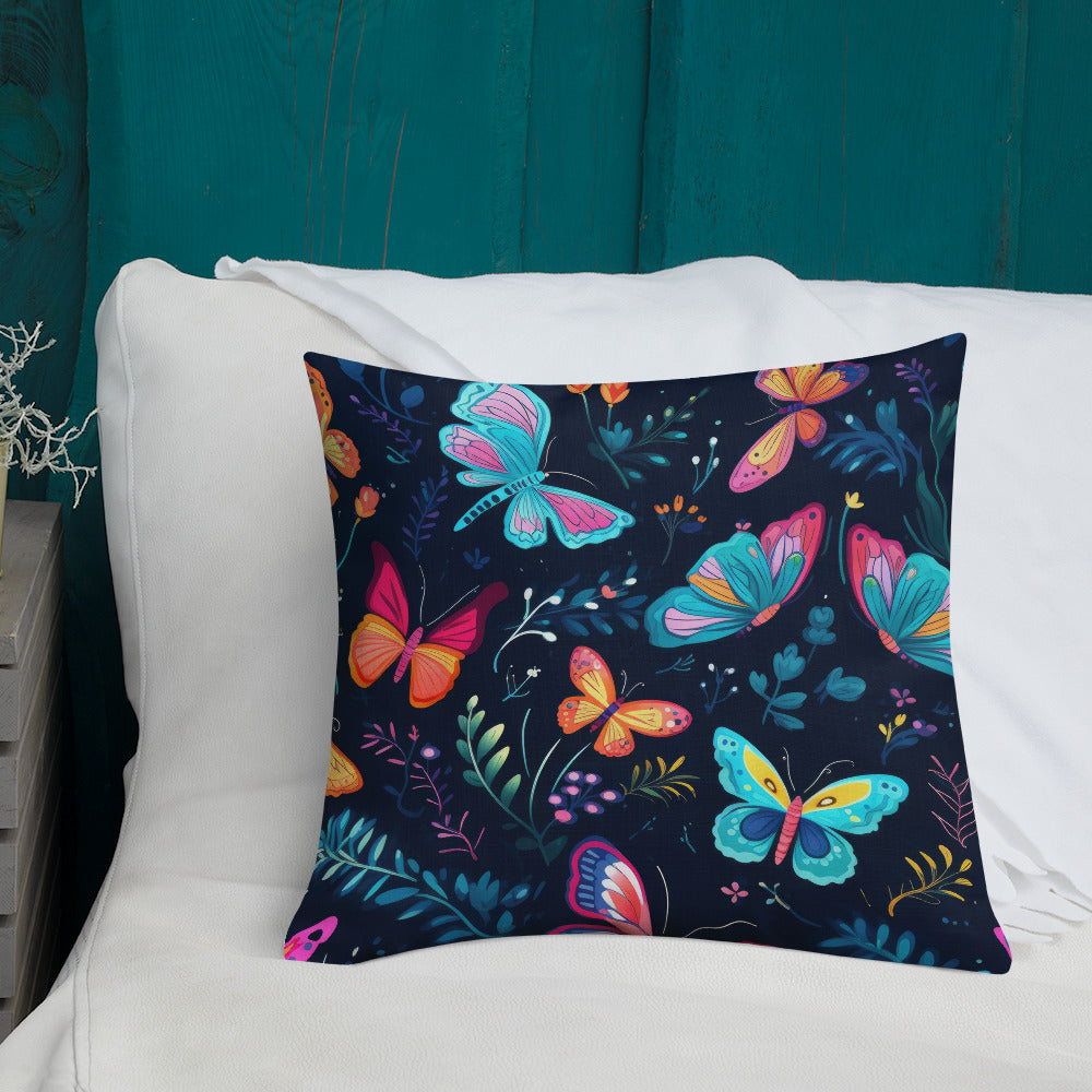 Butterfly Lover's Decorative Yet Comfortable Premium Pillow