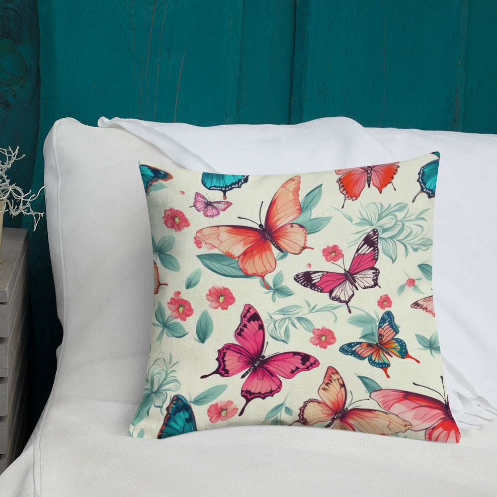 Butterfly Lover's Decorative Yet Comfortable Premium Pillow