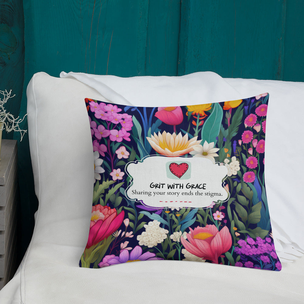 Floral Lover's Botanical Throw Pillow