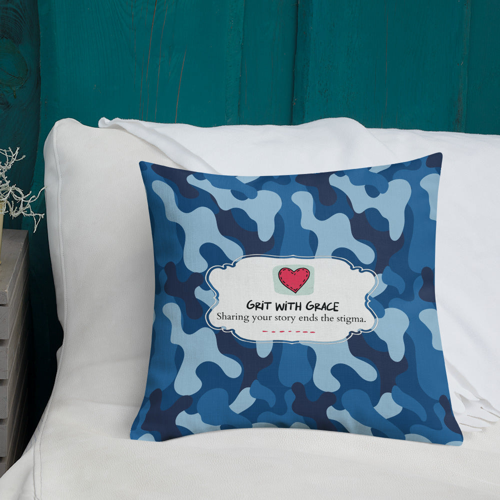 Army Enthusiast Camouflage Premium Throw Pillow