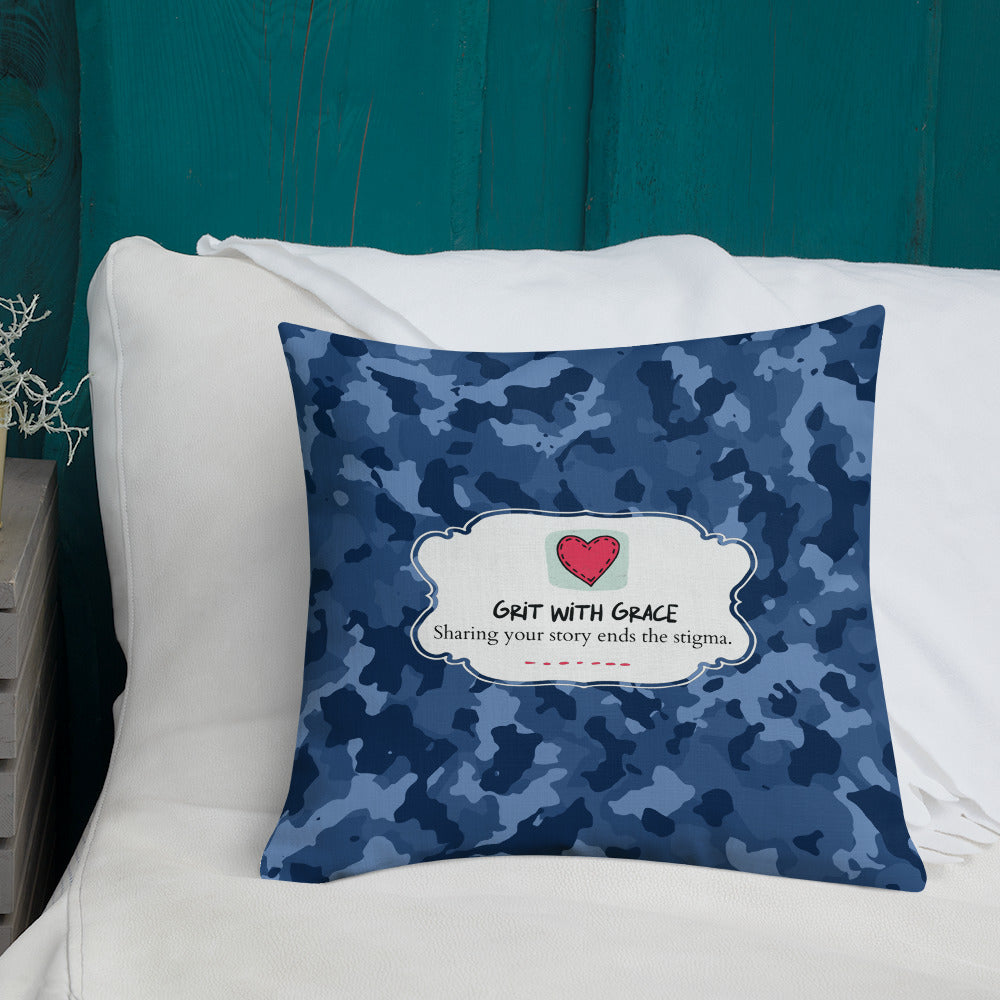 Army Enthusiast Camouflage Premium Throw Pillow