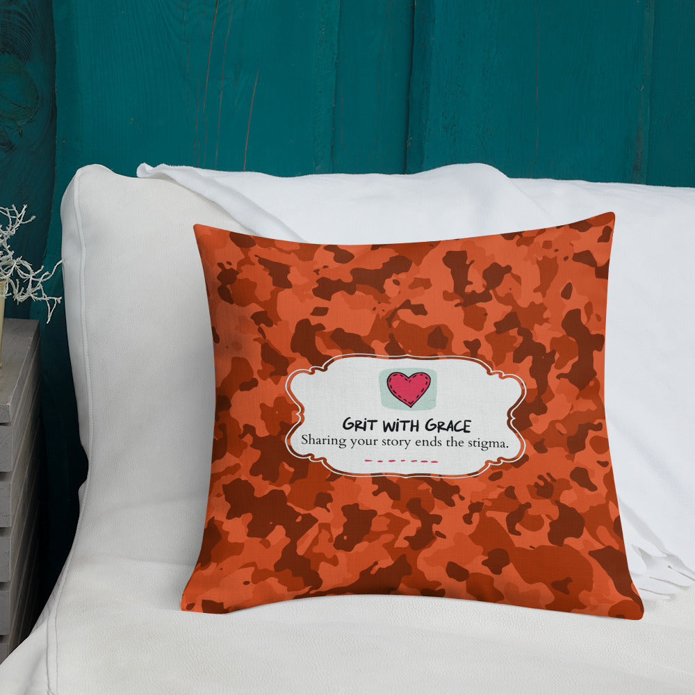 Army Enthusiast Camouflage Premium Throw Pillow