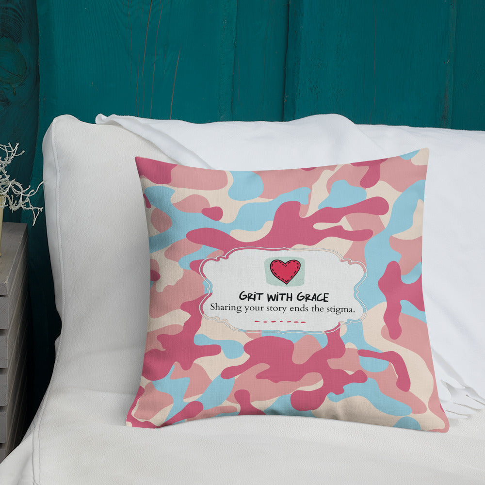 Army Enthusiast Camouflage Premium Throw Pillow