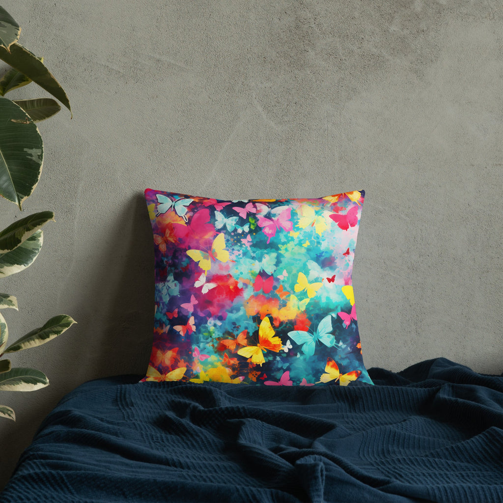 Butterfly Lover's Decorative Yet Comfortable Premium Pillow