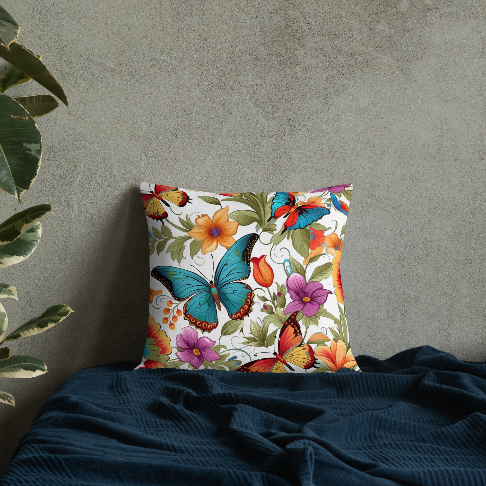 Butterfly Lover's Decorative Yet Comfortable Premium Pillow