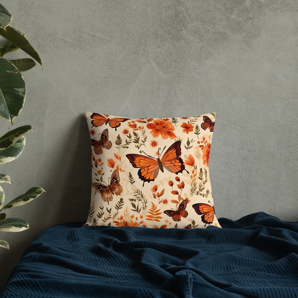 Butterfly Lover's Decorative Yet Comfortable Premium Pillow