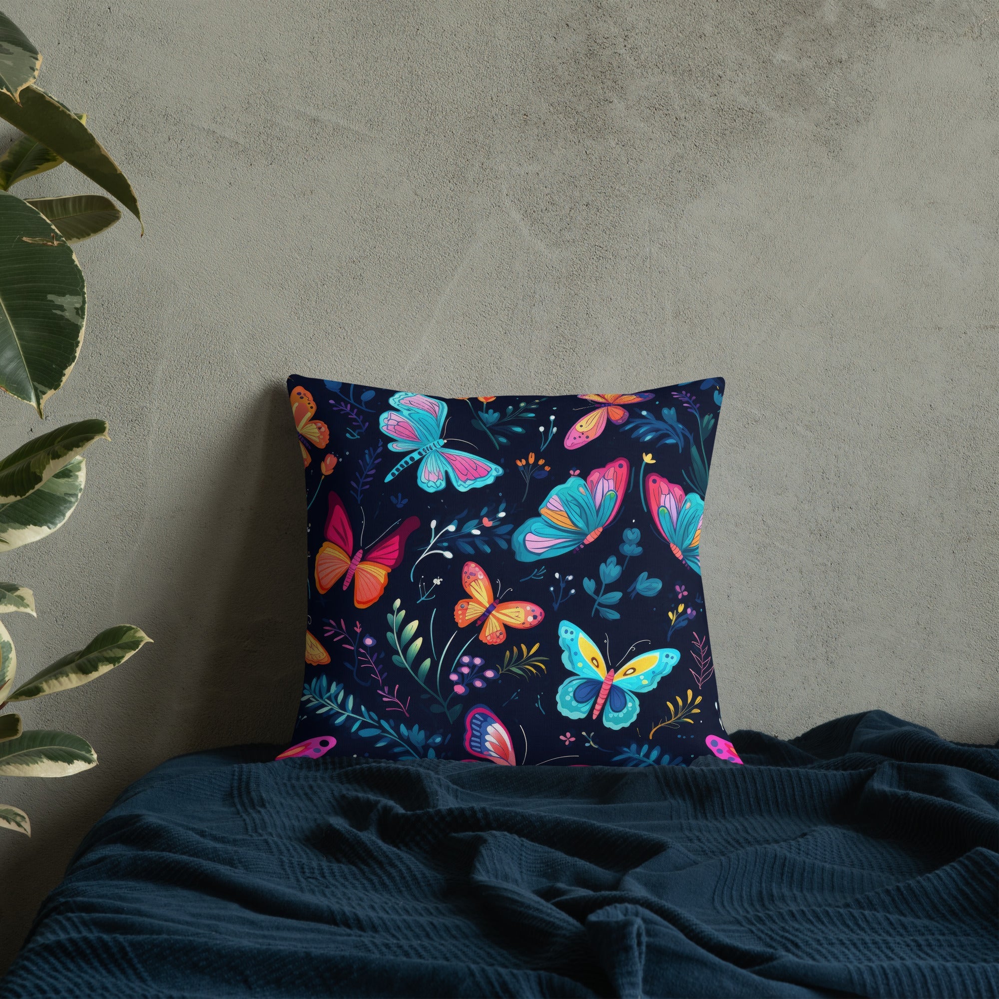 Butterfly Lover's Decorative Yet Comfortable Premium Pillow