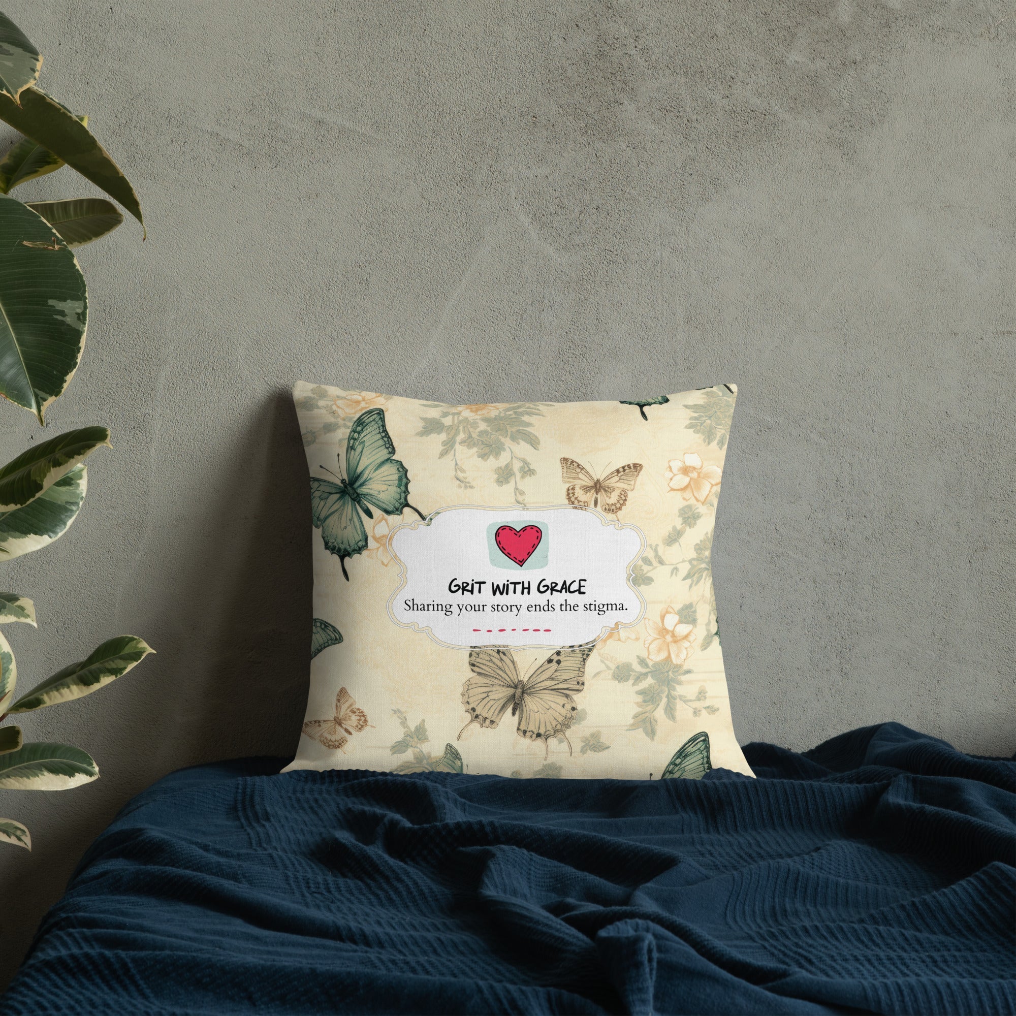 Butterfly Lover's Decorative Yet Comfortable Premium Pillow