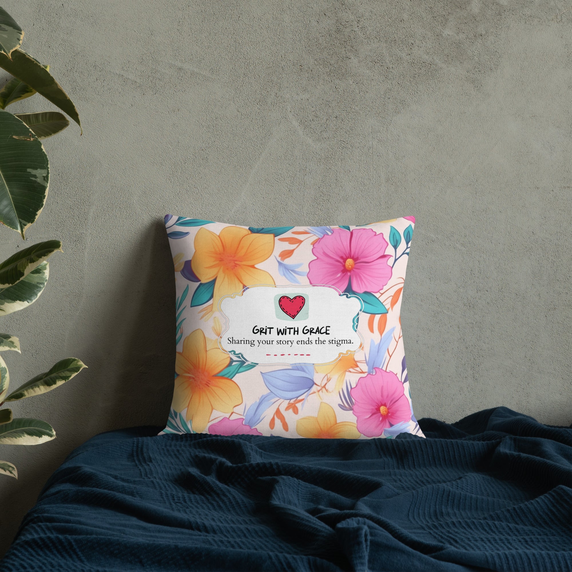 Floral Lover's Botanical Throw Pillow