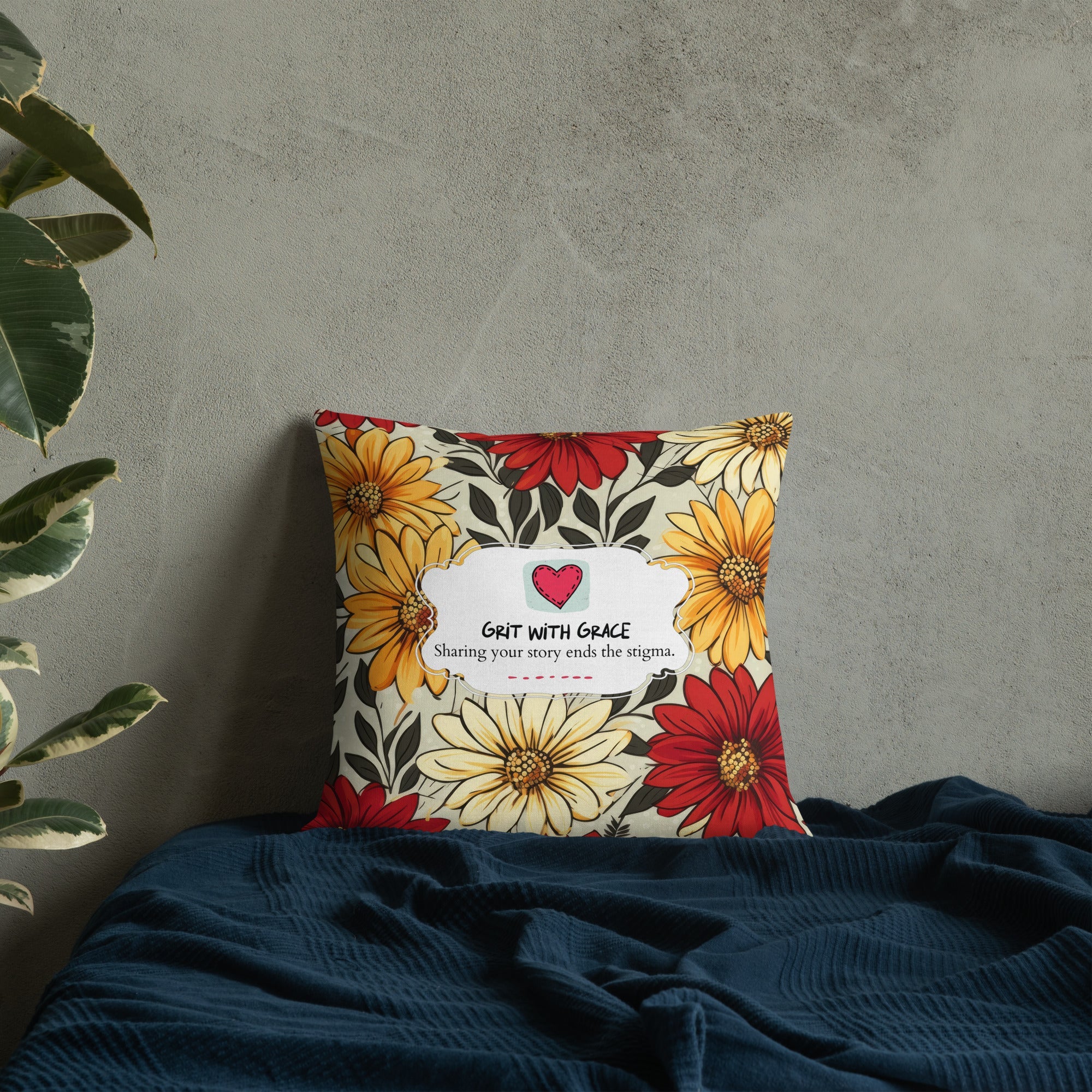 Floral Lover's Botanical Throw Pillow
