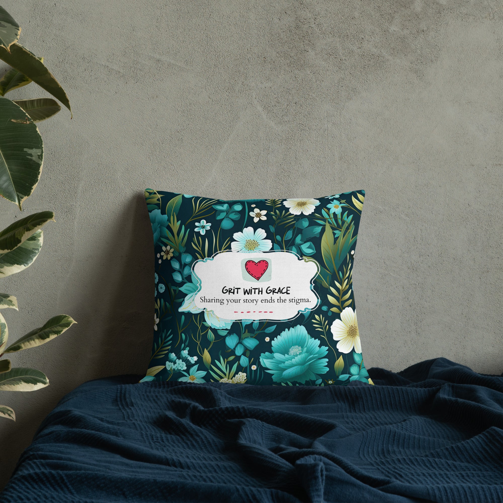 Floral Lover's Botanical Throw Pillow