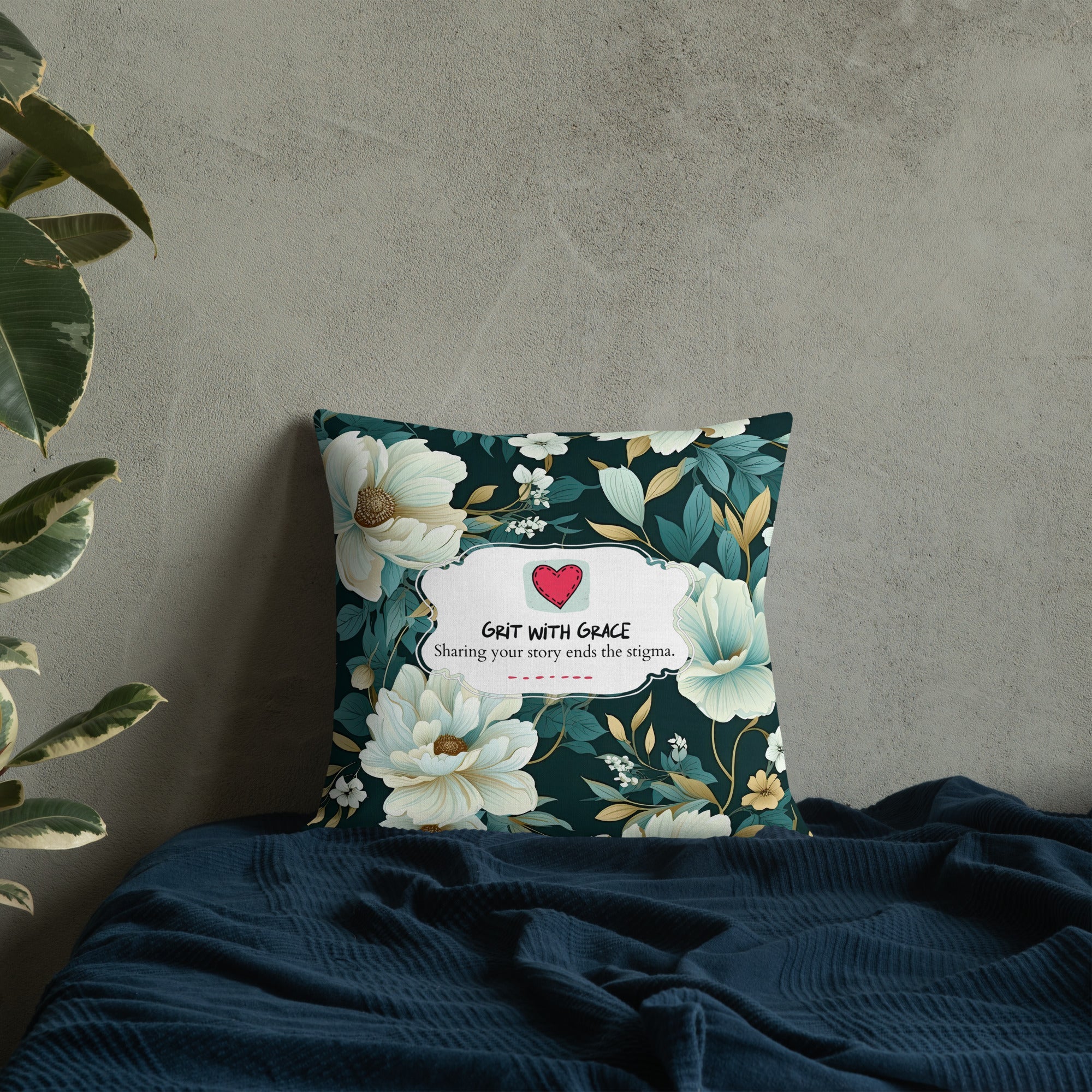 Floral Lover's Botanical Throw Pillow