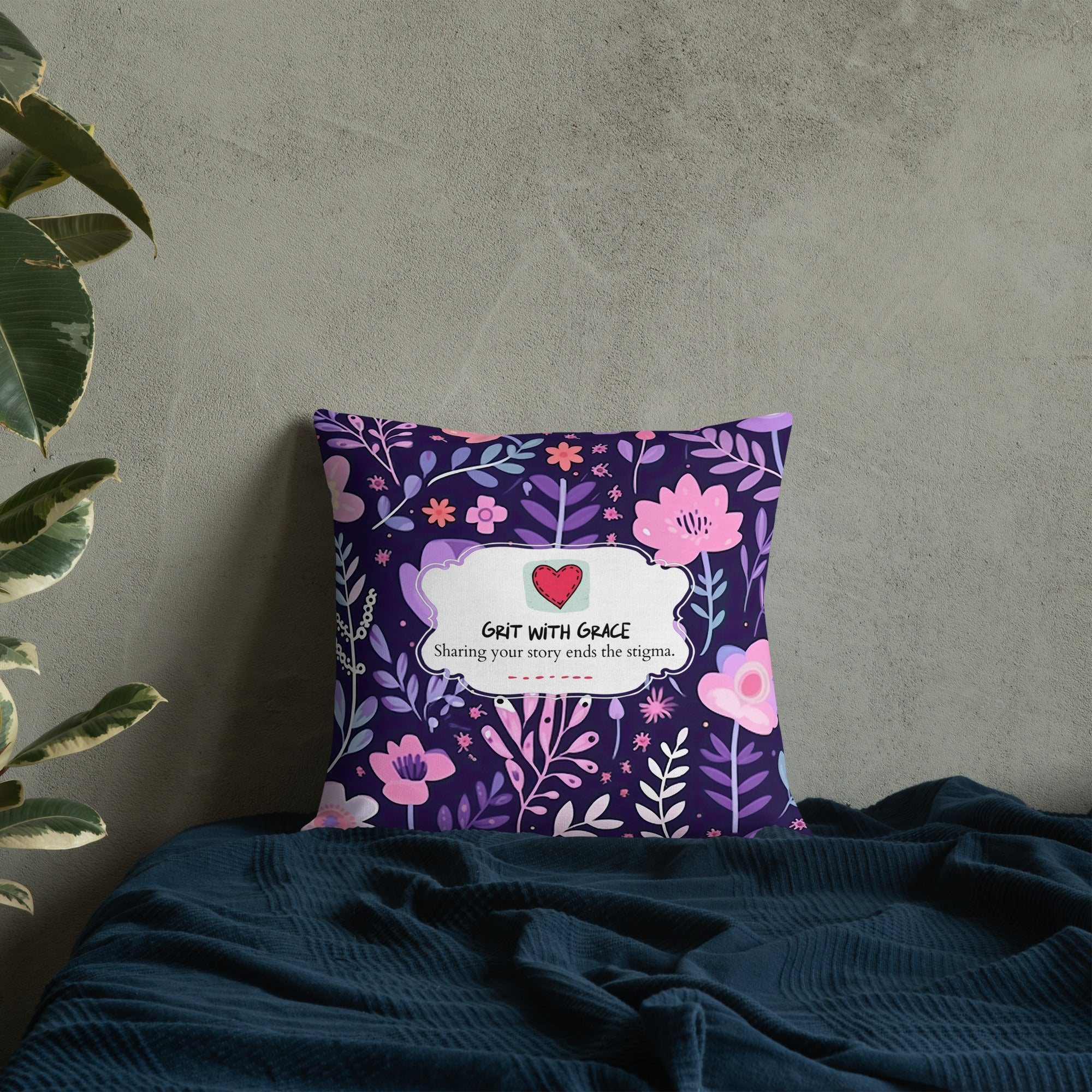 Floral Lover's Botanical Throw Pillow