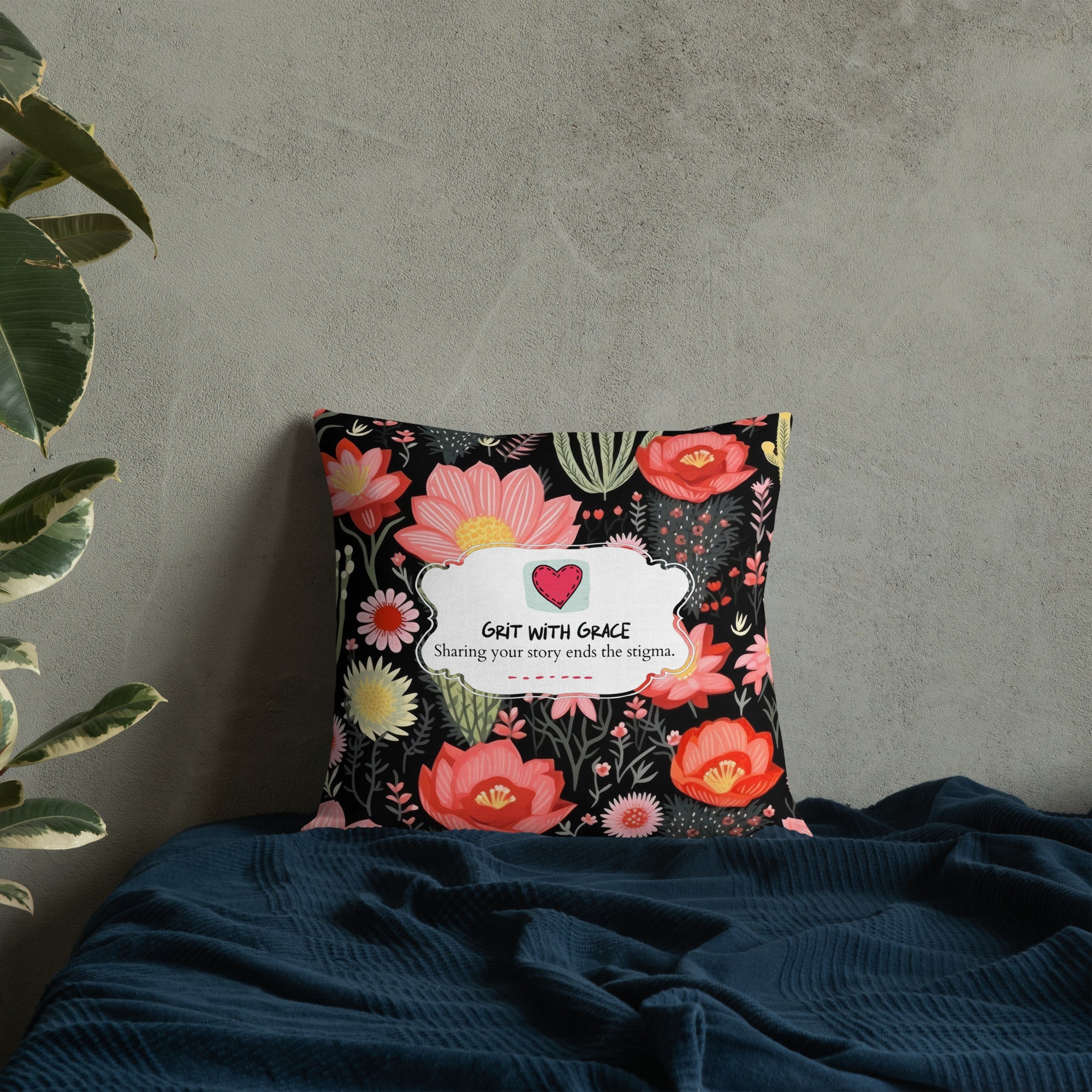 Floral Lover's Botanical Throw Pillow