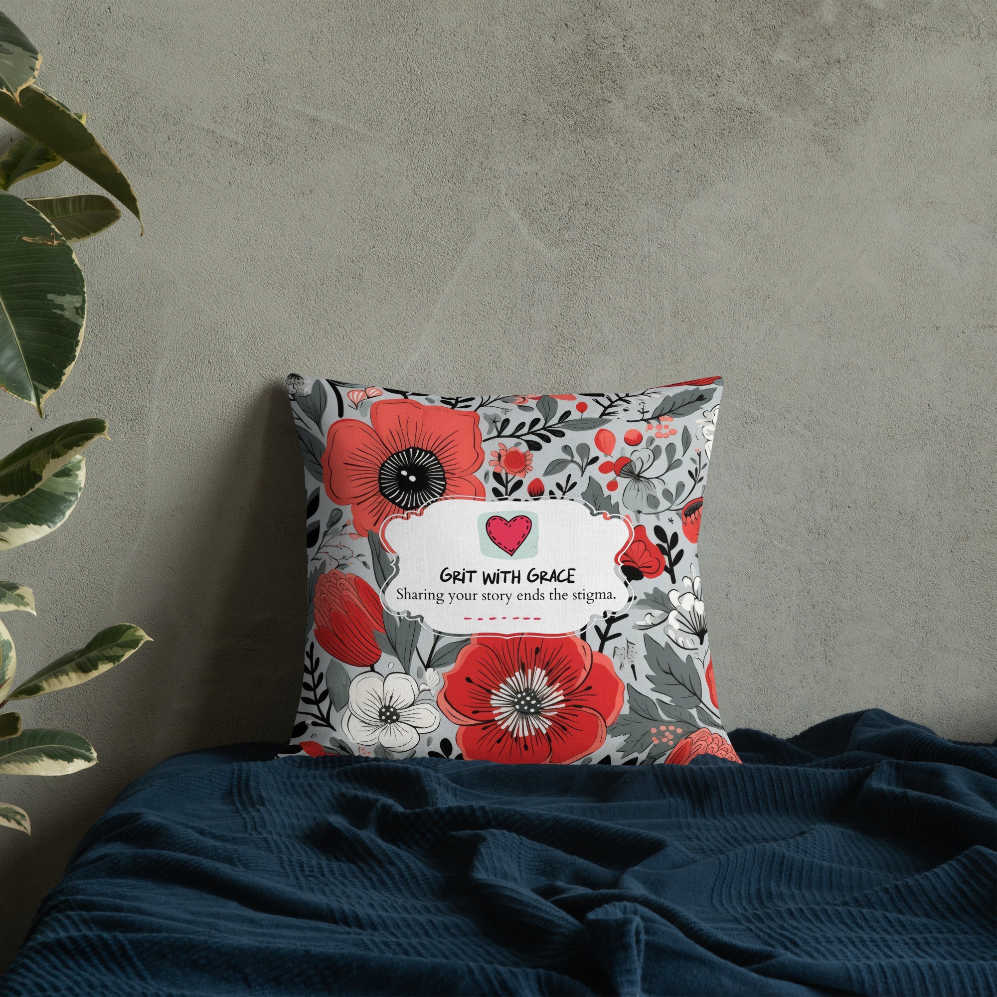 Floral Lover's Botanical Throw Pillow