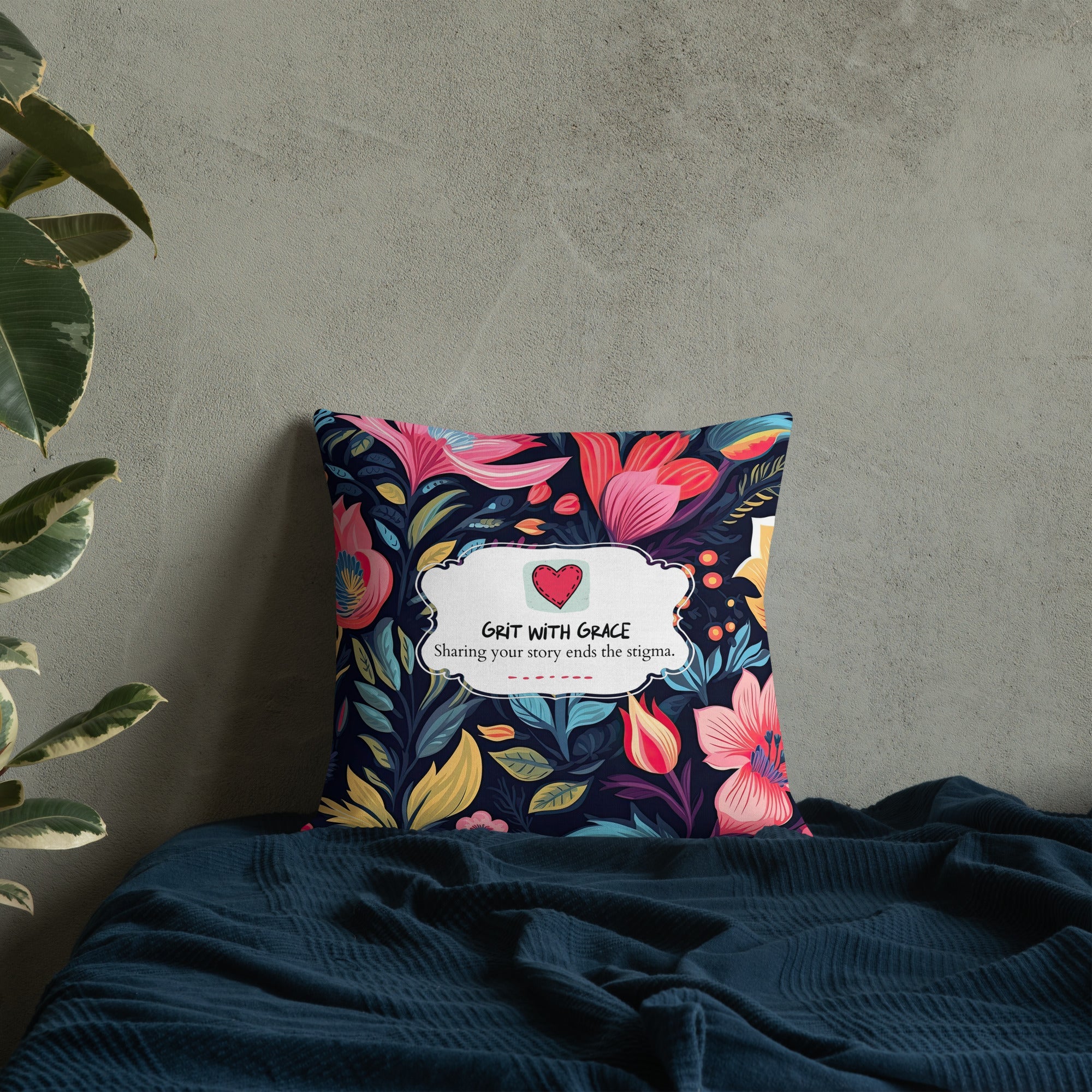 Floral Lover's Botanical Throw Pillow