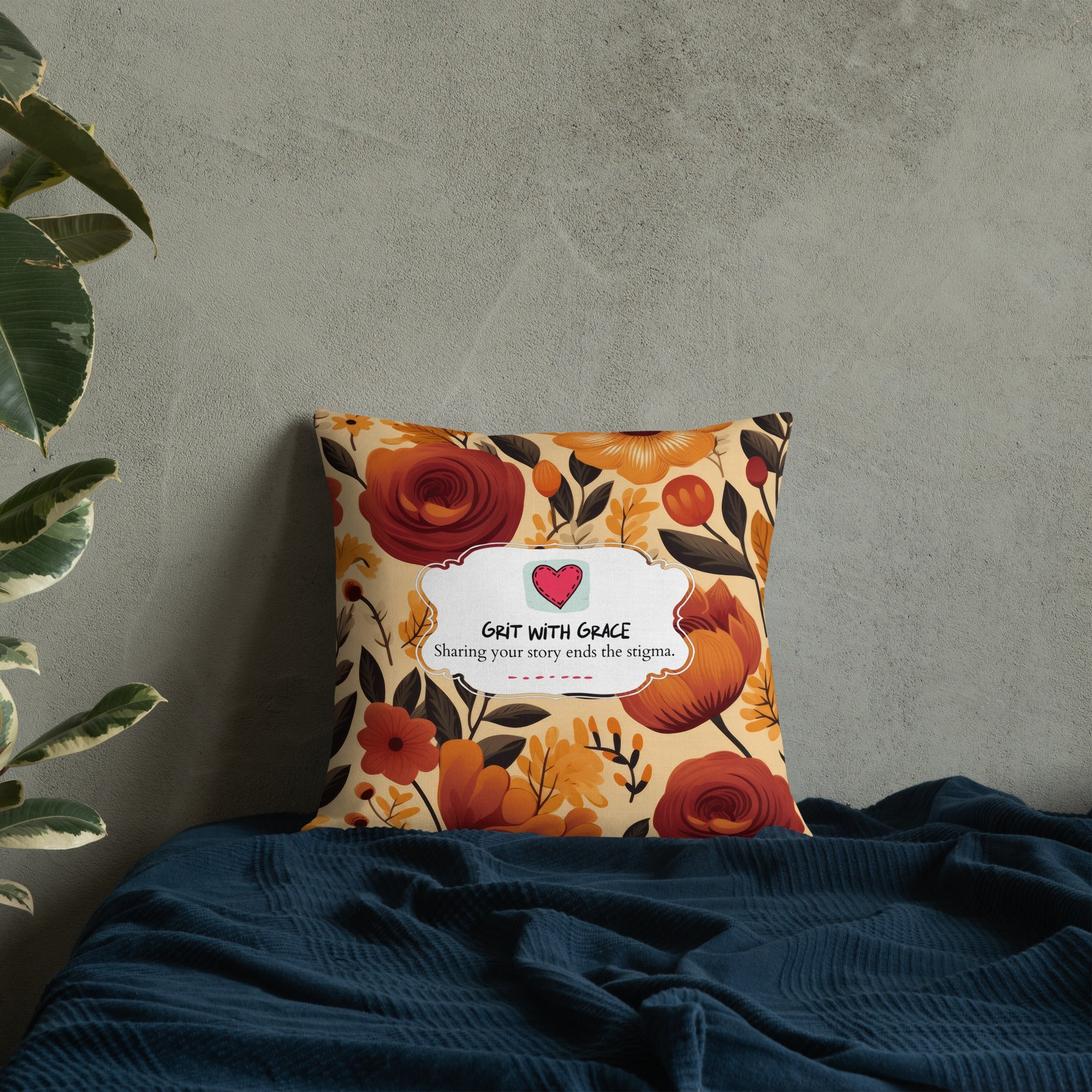 Floral Lover's Botanical Throw Pillow