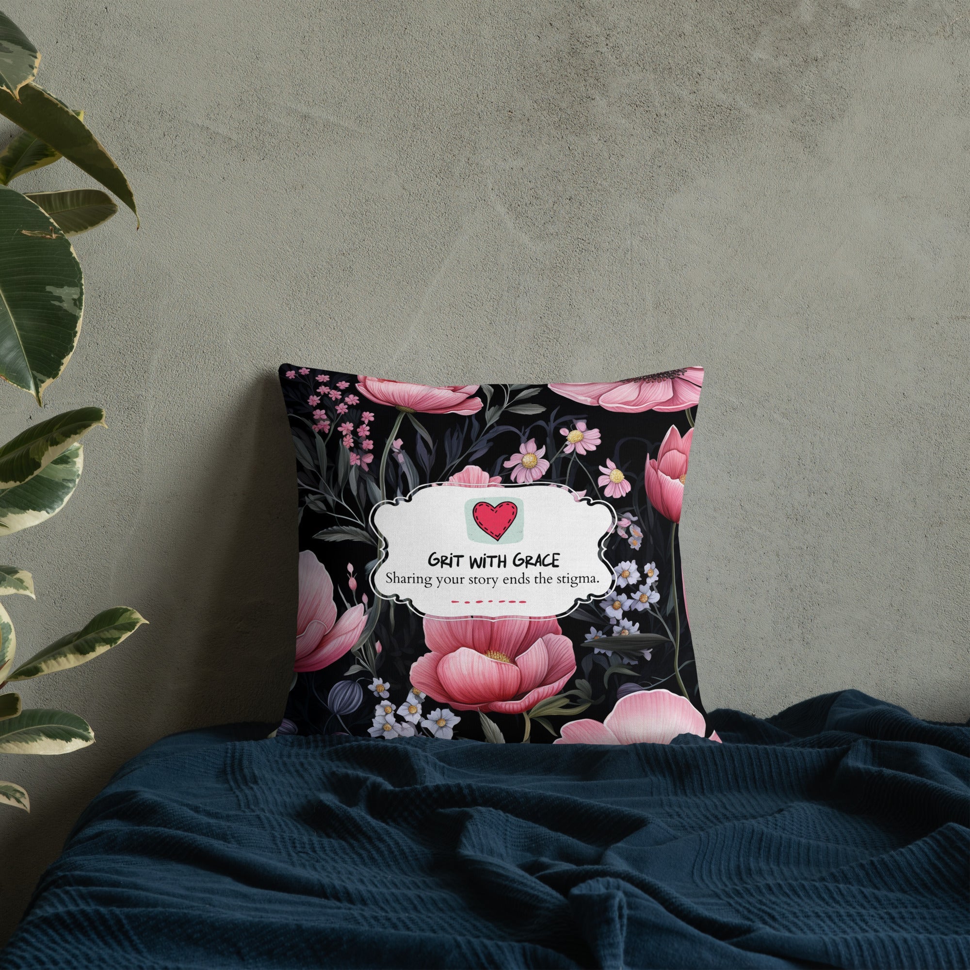 Floral Lover's Botanical Throw Pillow