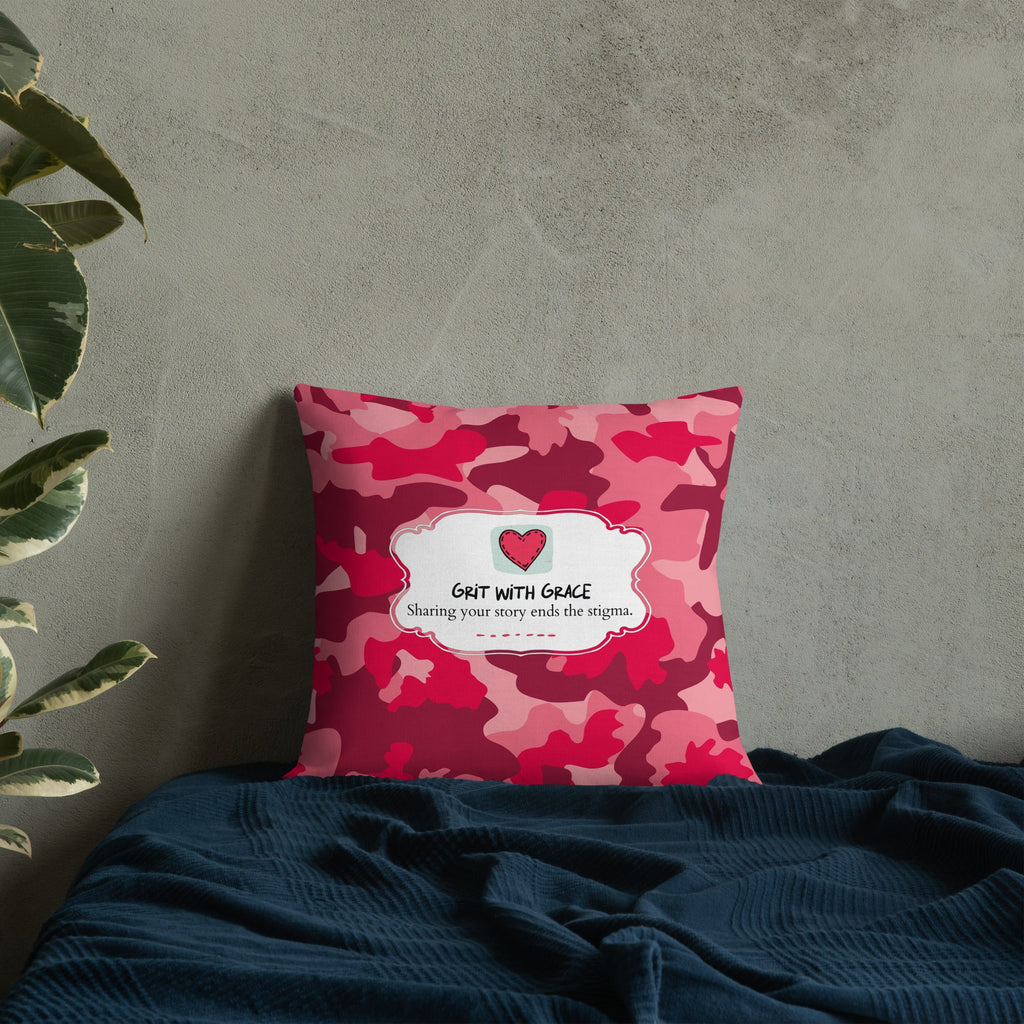 Army Enthusiast Camouflage Premium Throw Pillow