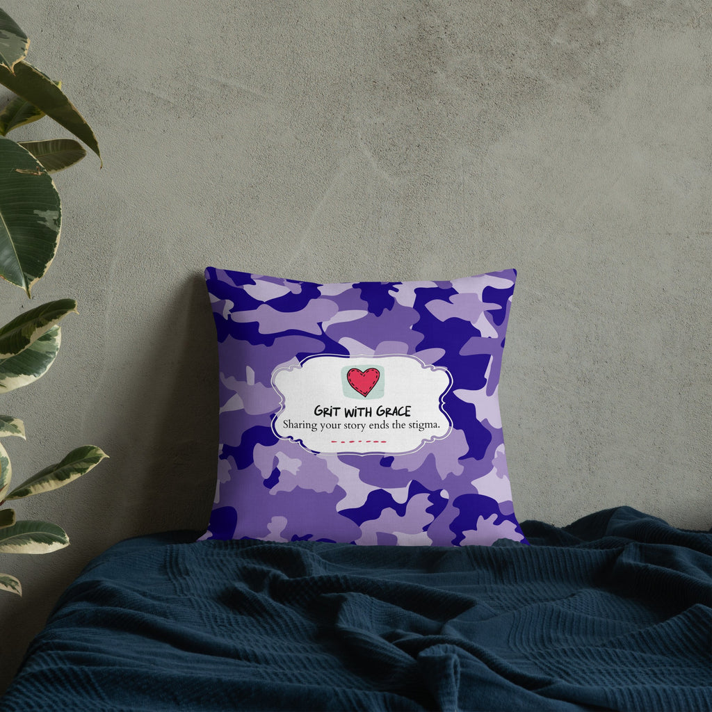 Army Enthusiast Camouflage Premium Throw Pillow