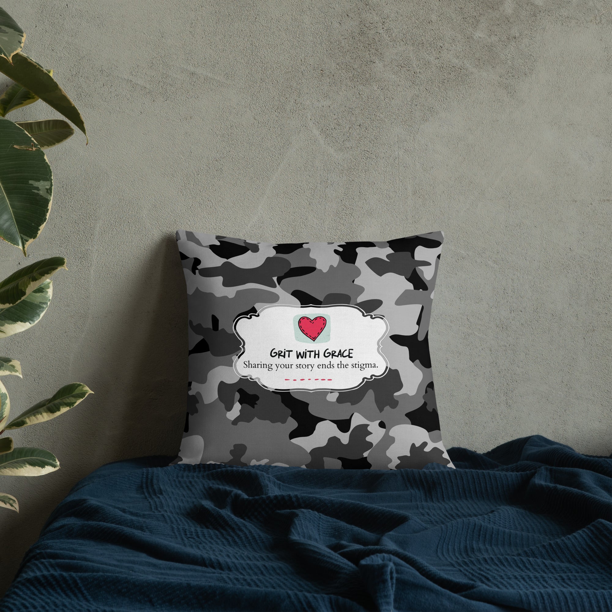 Army Enthusiast Camouflage Premium Throw Pillow