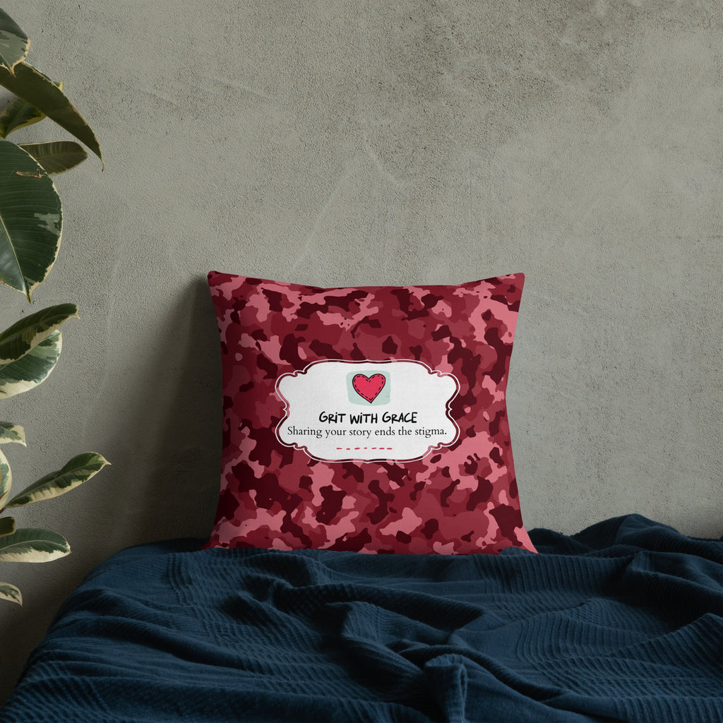 Army Enthusiast Camouflage Premium Throw Pillow