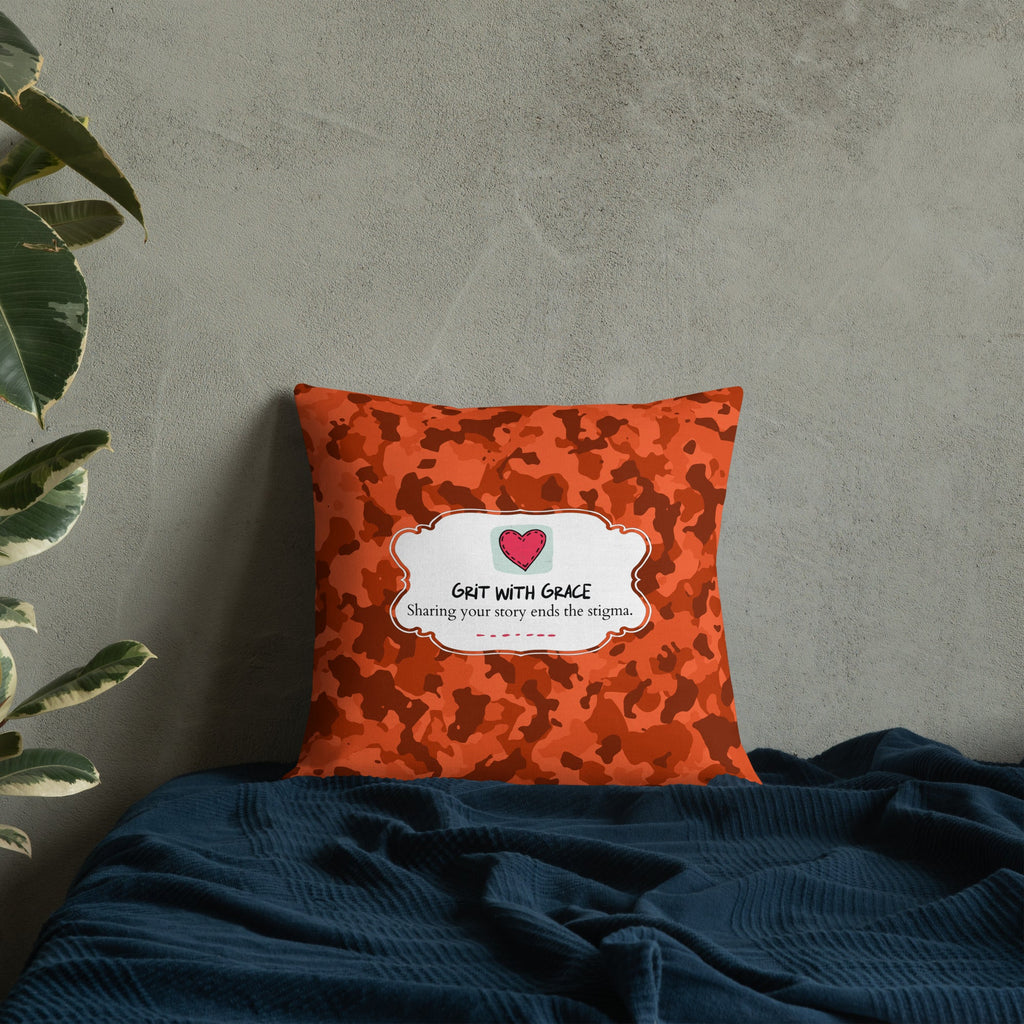 Army Enthusiast Camouflage Premium Throw Pillow
