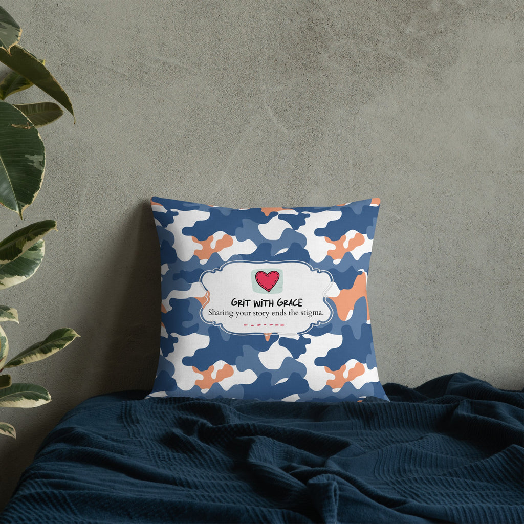 Army Enthusiast Camouflage Premium Throw Pillow