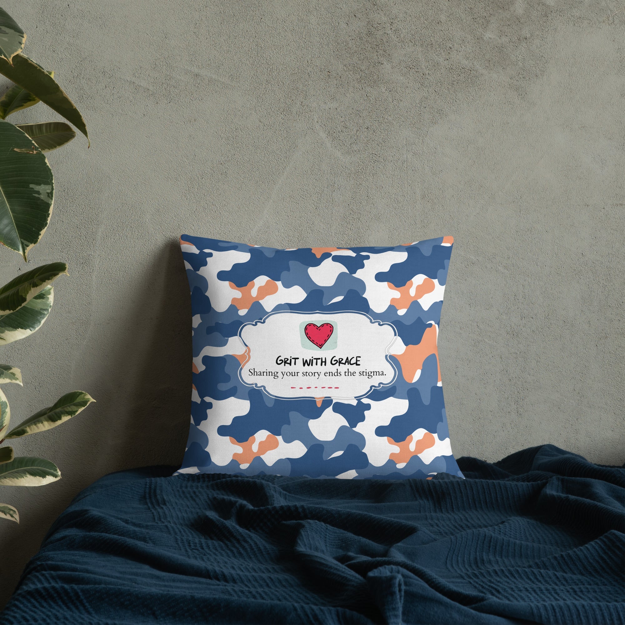 Army Enthusiast Camouflage Premium Throw Pillow