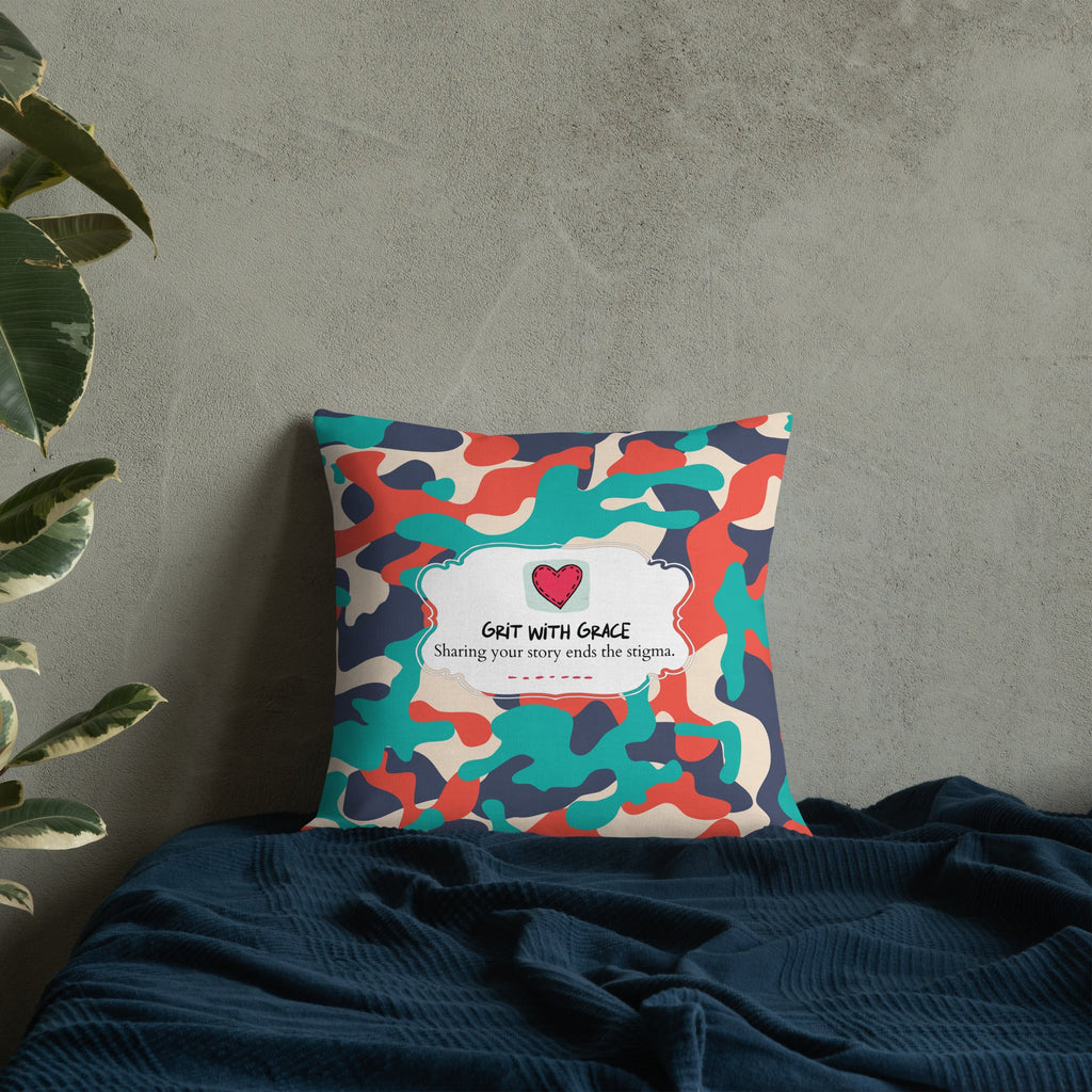 Army Enthusiast Camouflage Premium Throw Pillow
